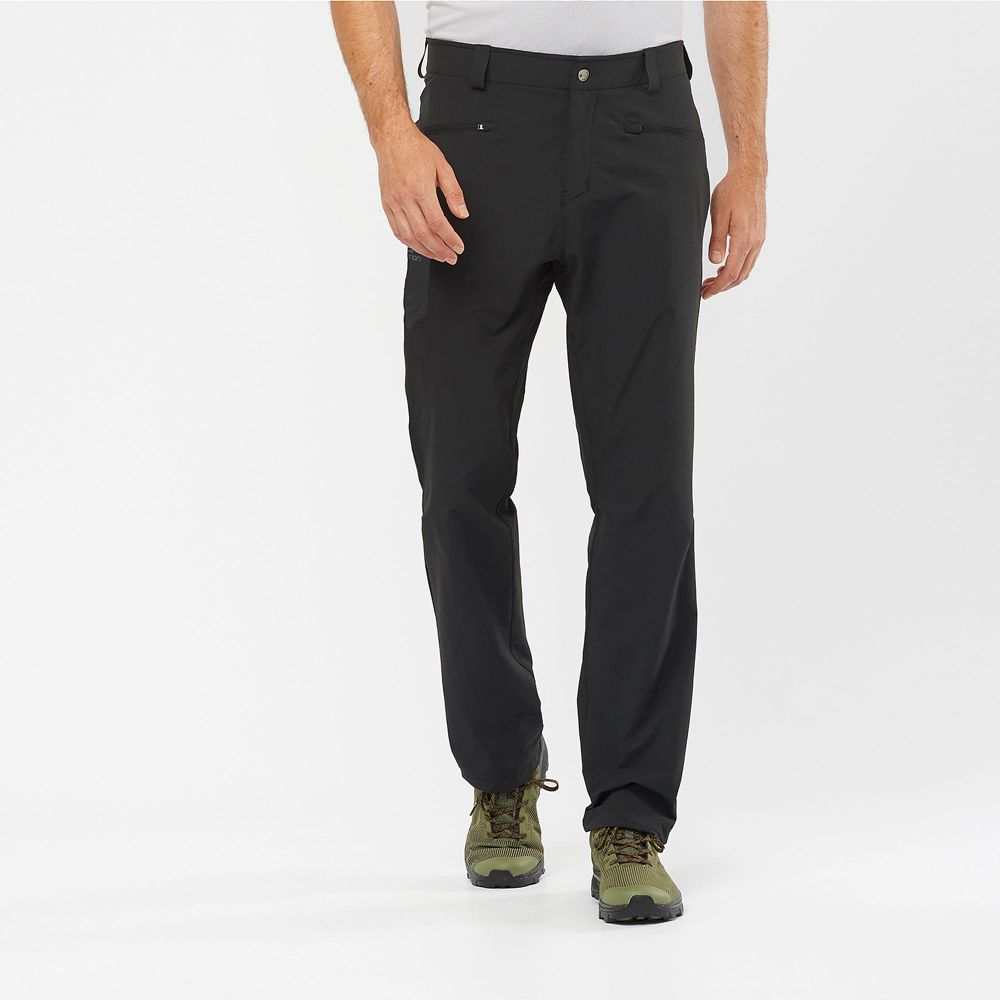 Pantalons Salomon Homme Noir - Salomon WAYFARER ALL SEASON STRAIGHT M - France (0256-NSKMU)